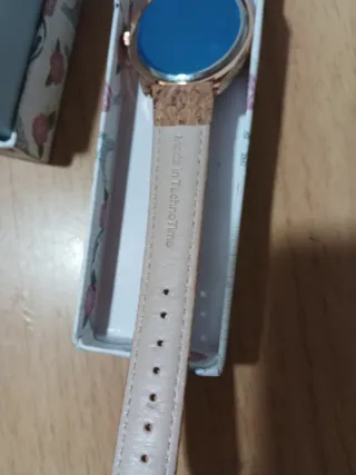 Reloj señora fantasía beige y dorado