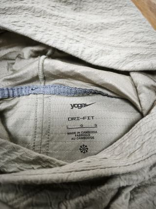 Sudadera Nike Yoga Talla L Verde Oliva