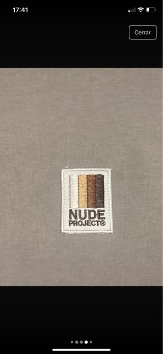 Camiseta Nude Project Básica Beige