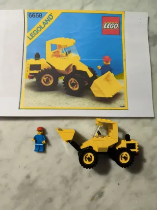 Lego 6658 vintage "Ruspa con Minifigura "