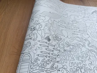 Lote Dibujo Ikea Lápices,Rotuladores y rollo papel