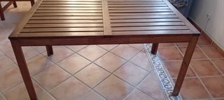 Mesa de teca para jardín/terraza