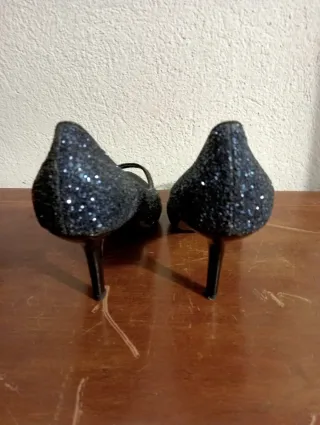 Miu Miu Scarpe Glitter Blu Tg 40