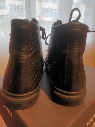 Botines Frau Negro/plata