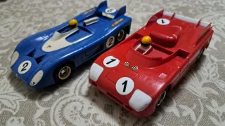 Coches Scalextric Matra Simca y Alfa Romeo