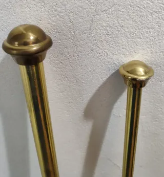 Batra de cortina y visillos de latón 140 cm