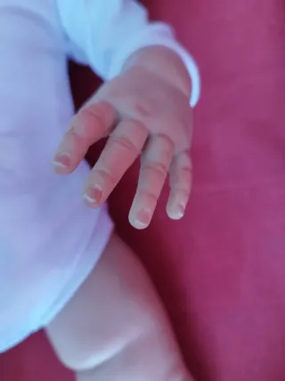 Bebé Reborn realista, cuerpo de tela