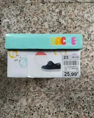 Zapatillas niño velcro azul