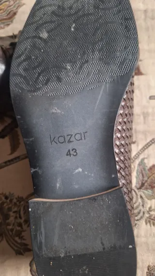 Zapatos Kazar Cuero Trenzado Marrón