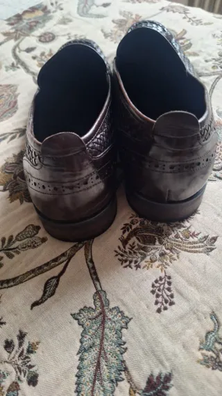 Zapatos Kazar Cuero Trenzado Marrón