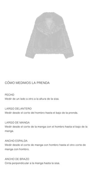 Abrigo pelo corto Zara