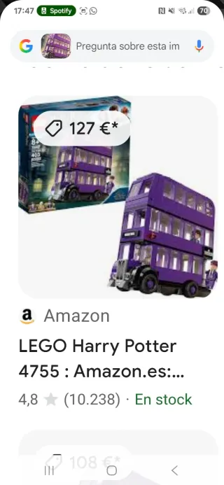 LEGO Harry Potter Autobús Noctámbulo 75957