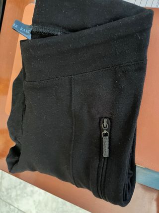 Lote Leggins elásticos camel y negro ZARA talla S