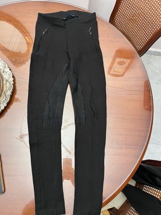 Lote Leggins elásticos camel y negro ZARA talla S