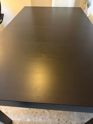 Mesa extensible madera marrón 120x84