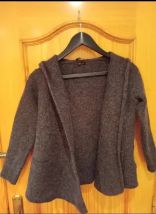 Vestido lana Massimo Dutti beige