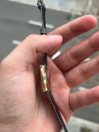 Omega De Ville Ellipse Oro Cuarzo