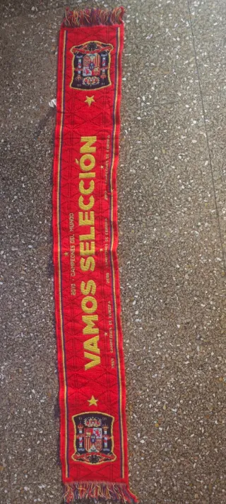 Bufanda Selección Española Roja y Dorada