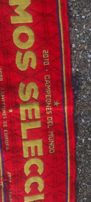Bufanda Selección Española Roja y Dorada