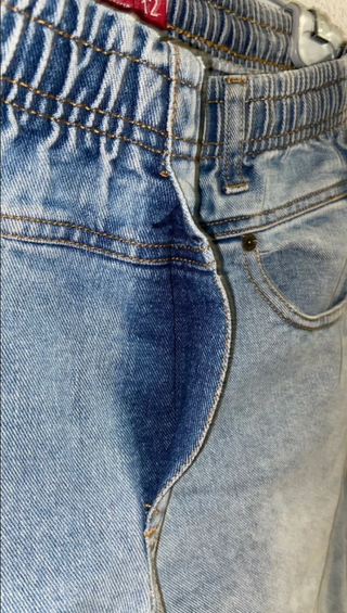 Vaqueros anchos de tiro bajo de NHP