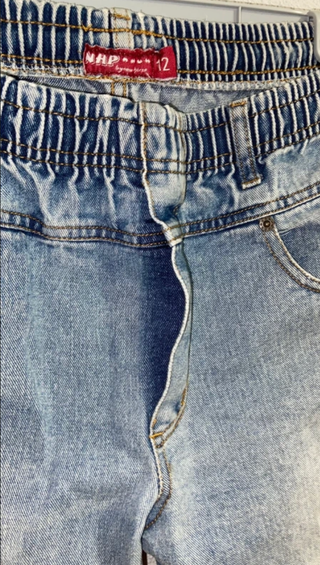 Vaqueros anchos de tiro bajo de NHP