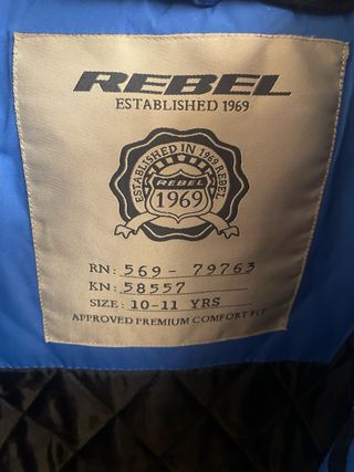 Chamarra REBEL Niños Azul