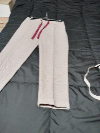 Pantalón MLN Mujer Beige Multicolor