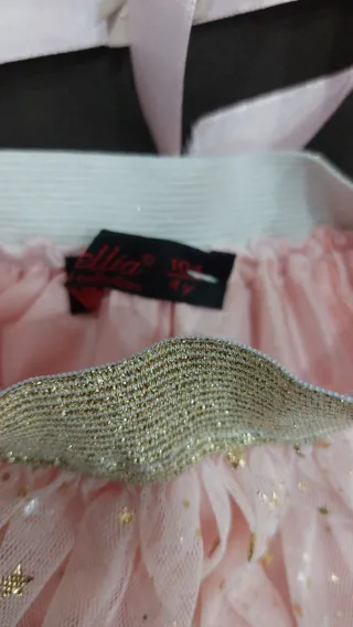 Gonnellino bimba tulle rosa 4 anni
