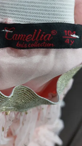Gonnellino bimba tulle rosa 4 anni