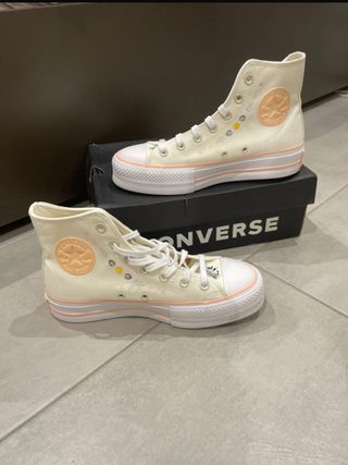 Converse Donna 38 Crema Nuove
