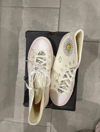 Converse Donna 38 Crema Nuove