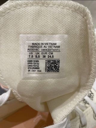 Converse Donna 38 Crema Nuove