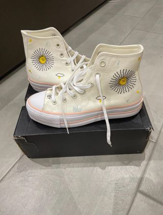 Converse Donna 38 Crema Nuove