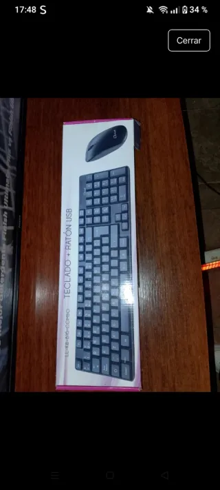 Teclado y Ratón USB Combo Negro