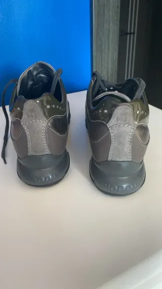 Zapatillas Hogan Marrón y Plateado