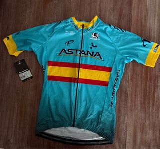 Maillot Giordana Astana España Talla S Niño