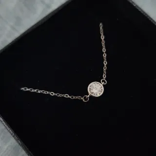 Pulsera plata moissanita