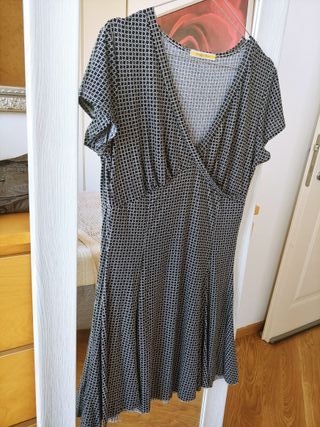 Vestito Piazza Italia nero/bianco taglia m/l