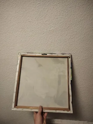 Set 3 cuadros flores moradas