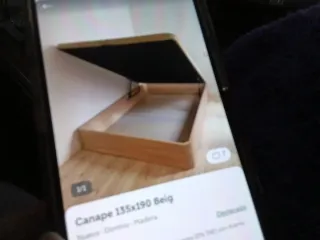 Canapé 135x190 Beige Madera