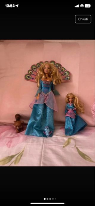 Bambola Principessa Pavone