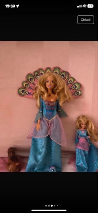 Bambola Principessa Pavone