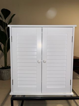 Conjunto Muebles Madera Blanco y verde