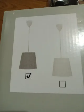 Lámpara colgante de punto tejida