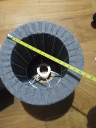 Lámpara colgante de punto tejida