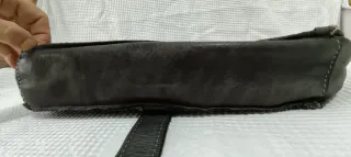 Pochette in pelle intrecciata