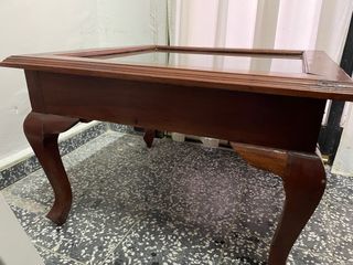 Mesa de centro madera y cristal