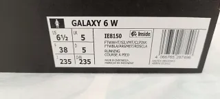 Zapatilla Adidas Galaxy 6 Mujer Blanca