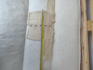 Chaqueta punto a mano bebé 3-6 meses color arena