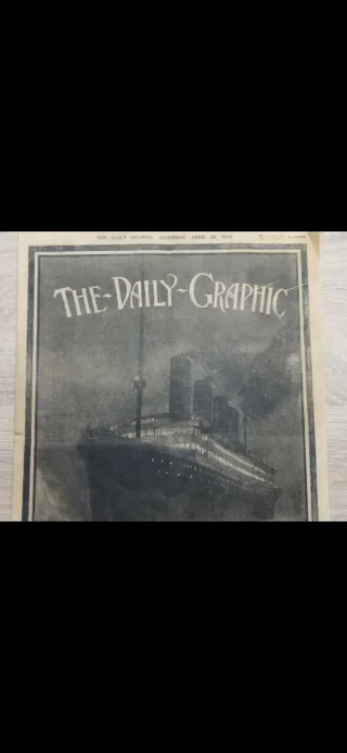 Periódico The Daily Graphic Titanic